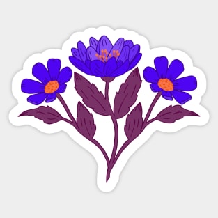 Wildflower bouquet Sticker